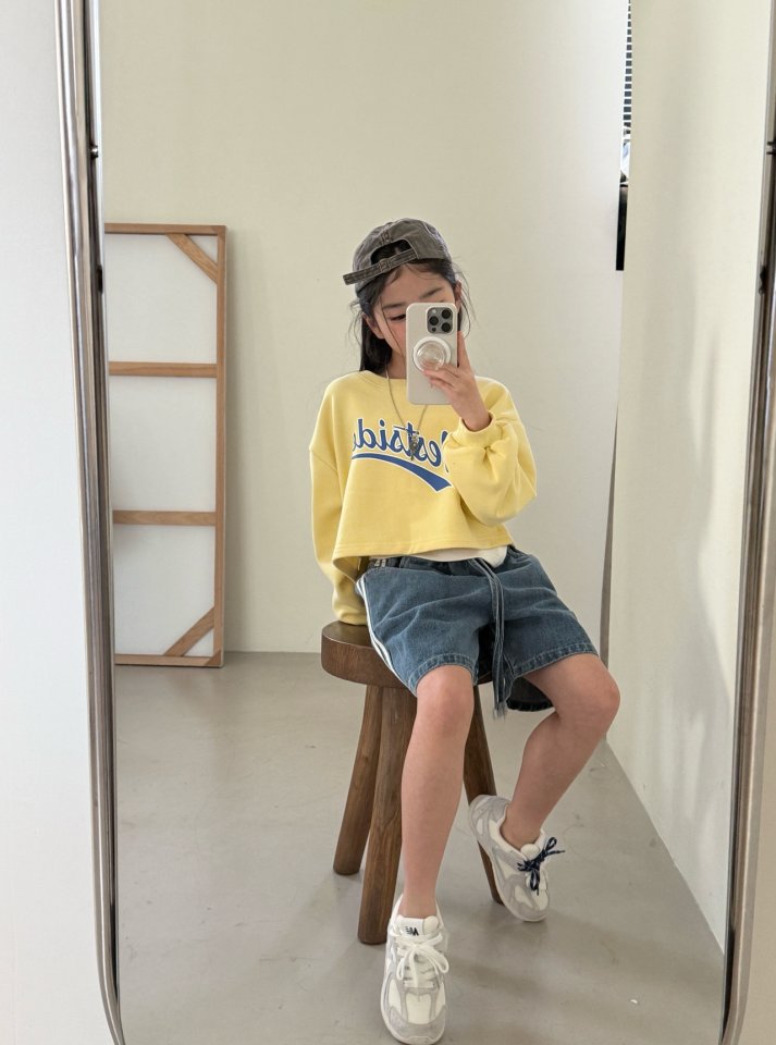 Comma - Korean Children Fashion - #toddlerclothing - Waist Crop Tee - 10