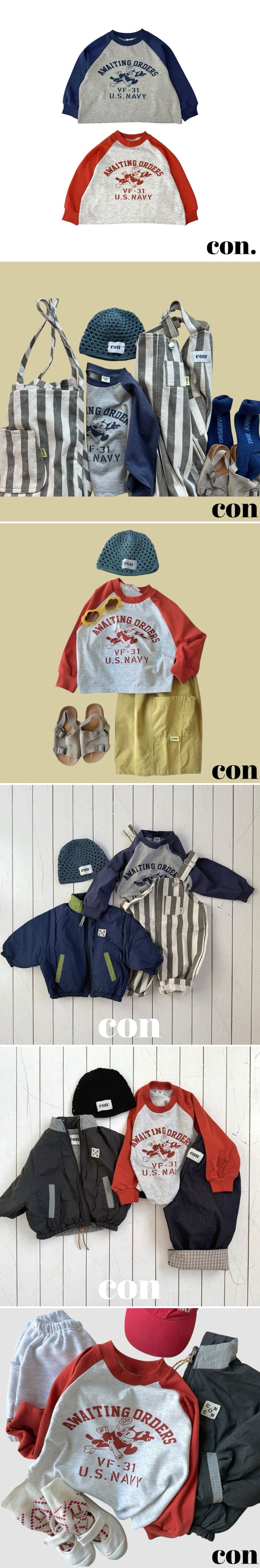 Con - Korean Baby Fashion - #babyboutiqueclothing - Meow Raglan Tee - 2