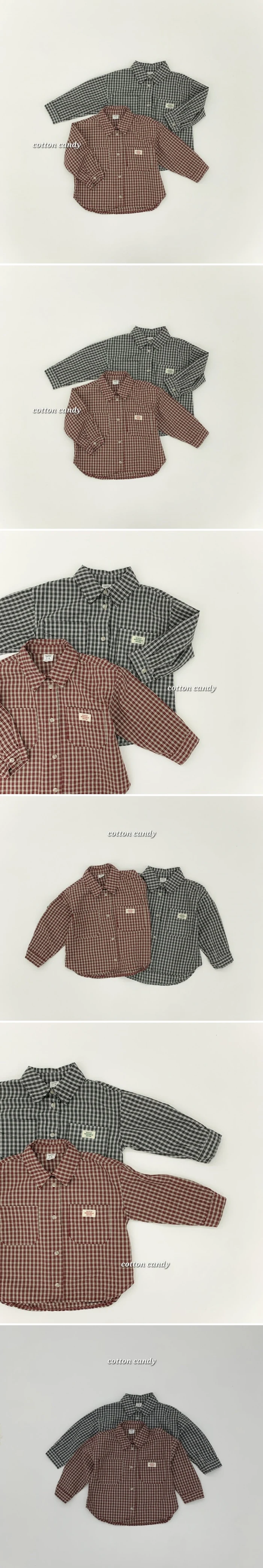 Cotton Candy - Korean Children Fashion - #stylishchildhood - Della Check Shirt