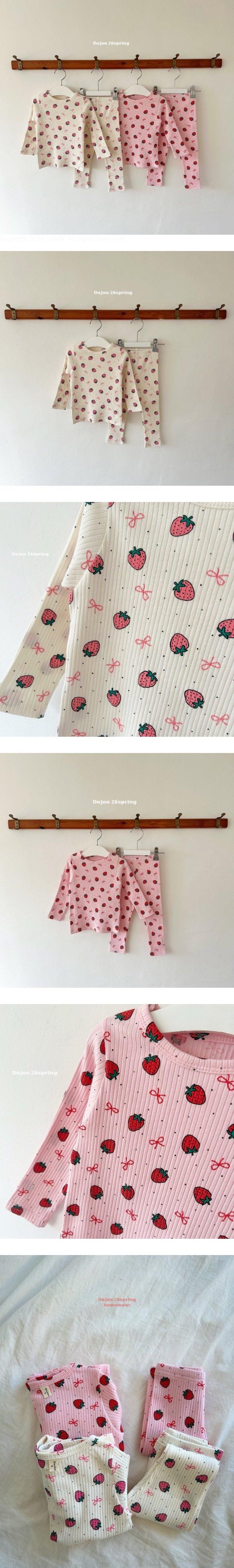 Dajoa - Korean Children Fashion - #kidzfashiontrend - Strawberry Easywear