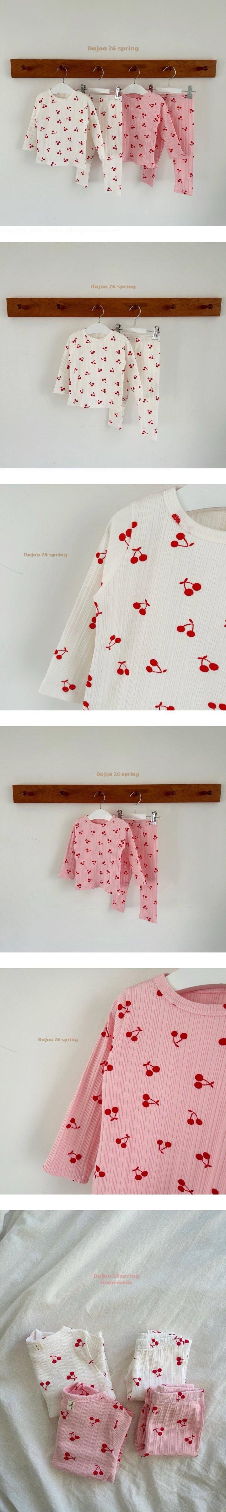 Dajoa - Korean Children Fashion - #prettylittlegirls - Cherry Easywear