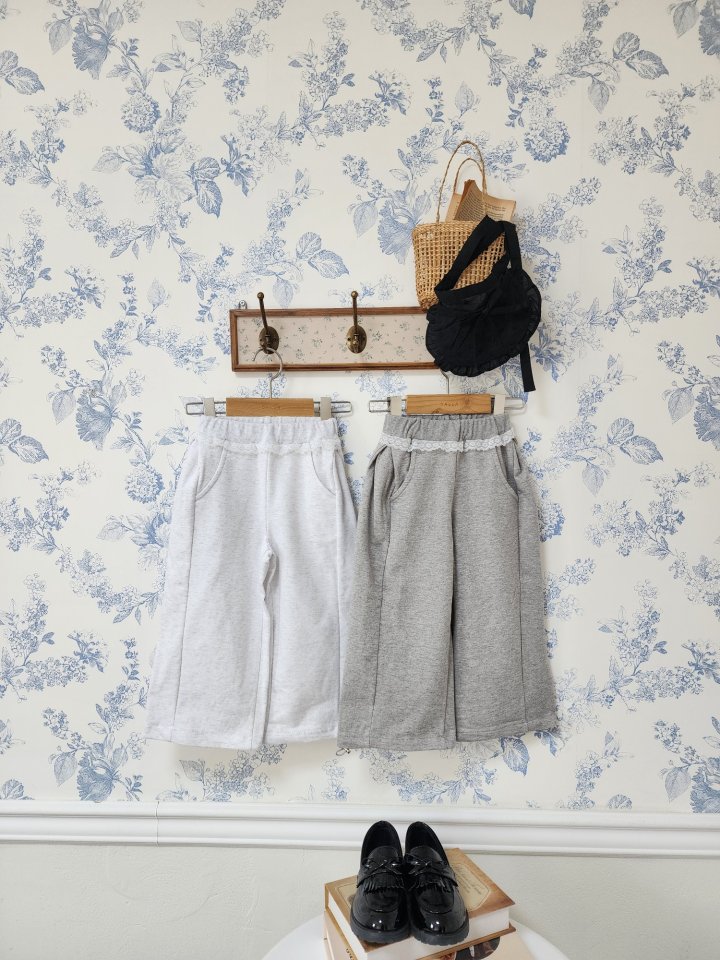Dalla - Korean Children Fashion - #Kfashion4kids - Side Pleated Wide Pants - 2