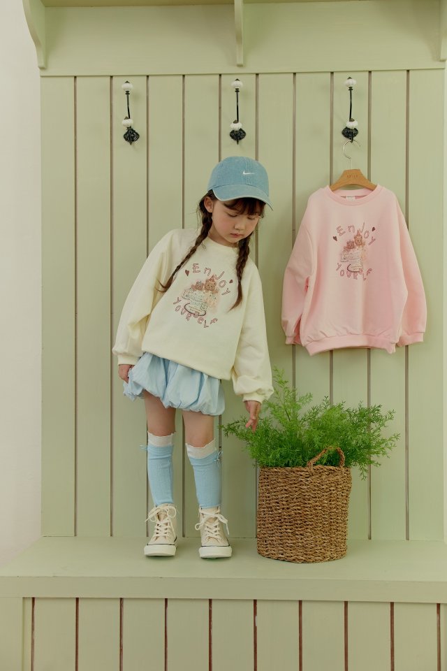 Dalla - Korean Children Fashion - #Kfashion4kids - Enjoy Bear Sweatshirt - 8