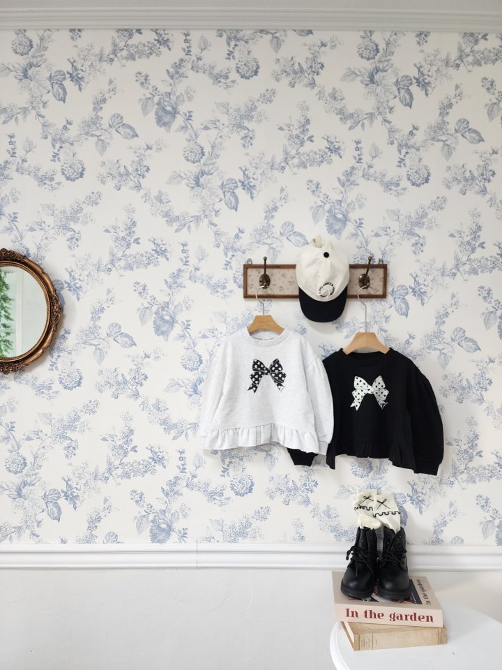 Dalla - Korean Children Fashion - #Kfashion4kids - Heart Ribbon Sweatshirt - 7