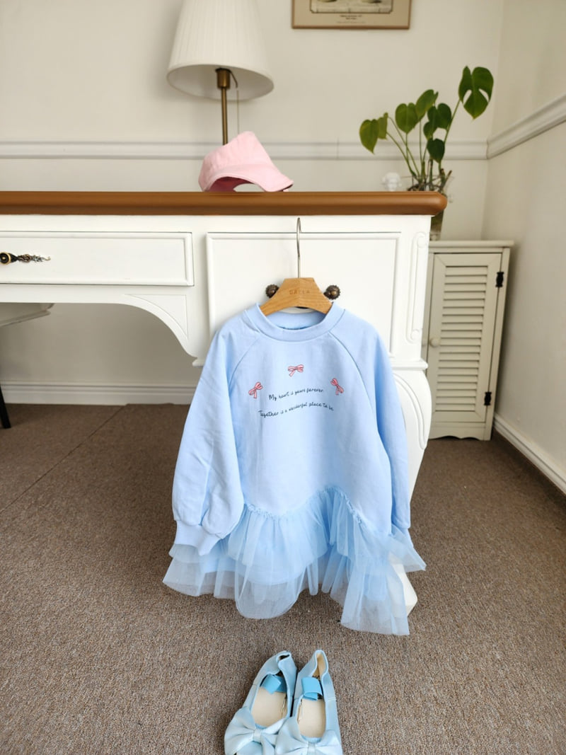 Dalla - Korean Children Fashion - #Kfashion4kids - Wave Tiered One-piece