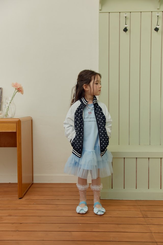 Dalla - Korean Children Fashion - #Kfashion4kids - Dot Ribbed Jumper - 12