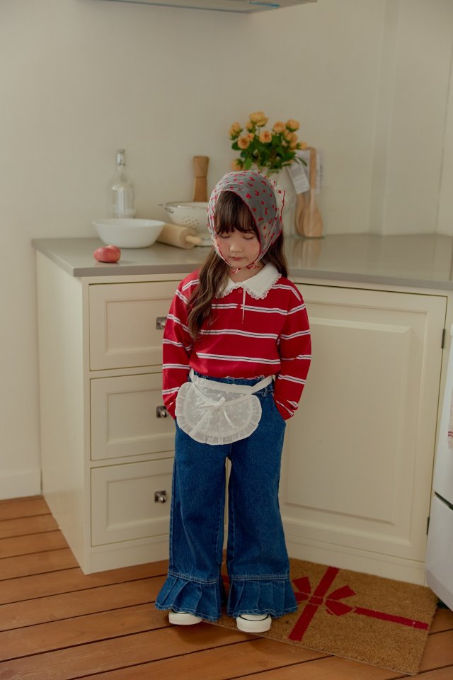 Dalla - Korean Children Fashion - #childofig - Pleated Wide Jeans - 11