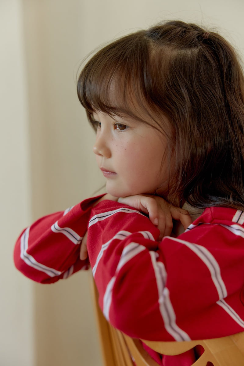 Dalla - Korean Children Fashion - #childofig - New Jean Collared Tee - 2