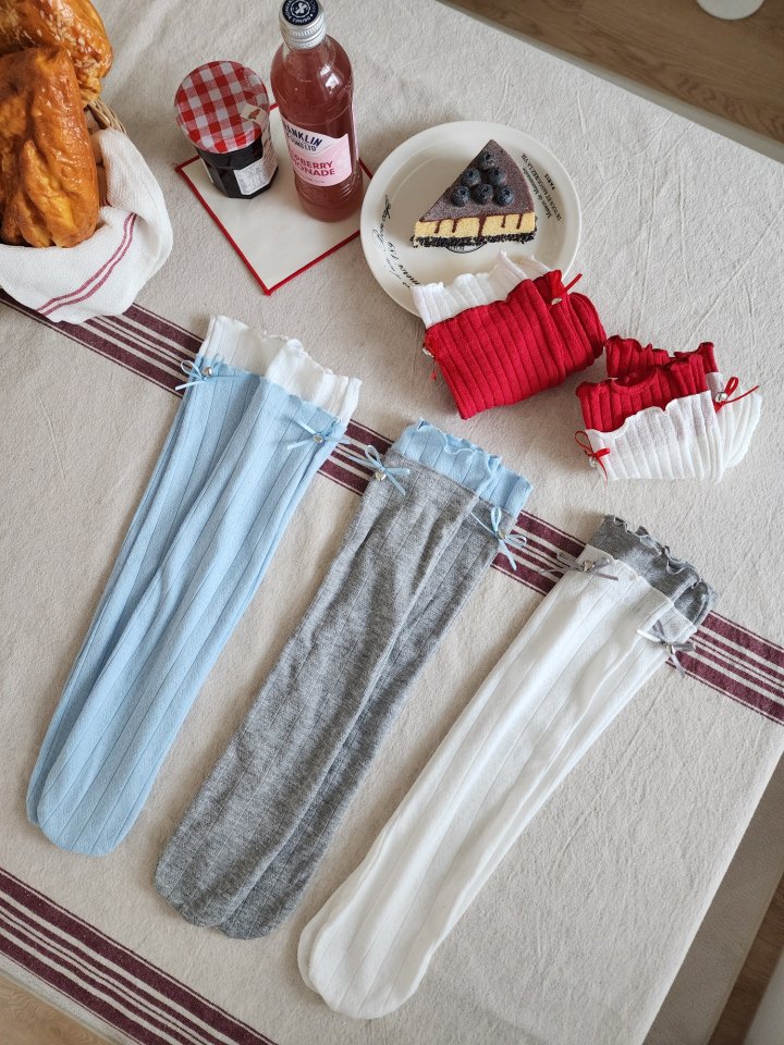 Dalla - Korean Children Fashion - #childrensboutique - Two-Tone Knee Socks - 3