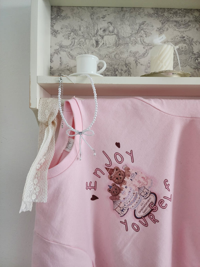 Dalla - Korean Children Fashion - #childrensboutique - Enjoy Bear Sweatshirt