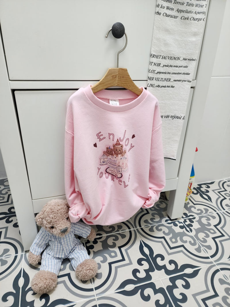 Dalla - Korean Children Fashion - #designkidswear - Enjoy Bear Sweatshirt - 2