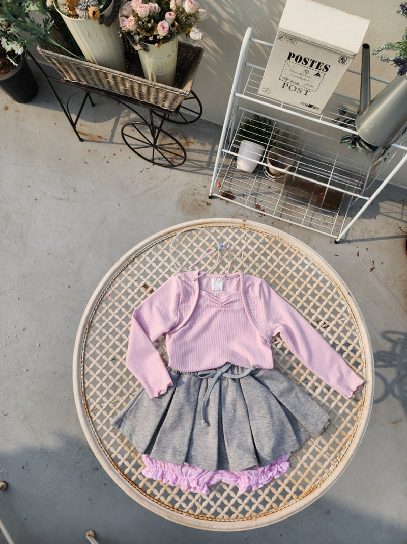 Dalla - Korean Children Fashion - #discoveringself - Bolero Tee