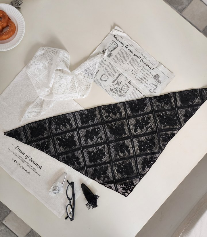 Dalla - Korean Children Fashion - #discoveringself - Triangle Knit Scarf - 4