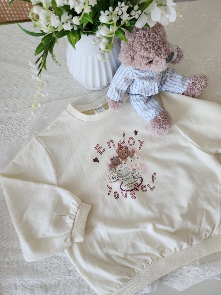 Dalla - Korean Children Fashion - #kidsstore - Enjoy Bear Sweatshirt - 6