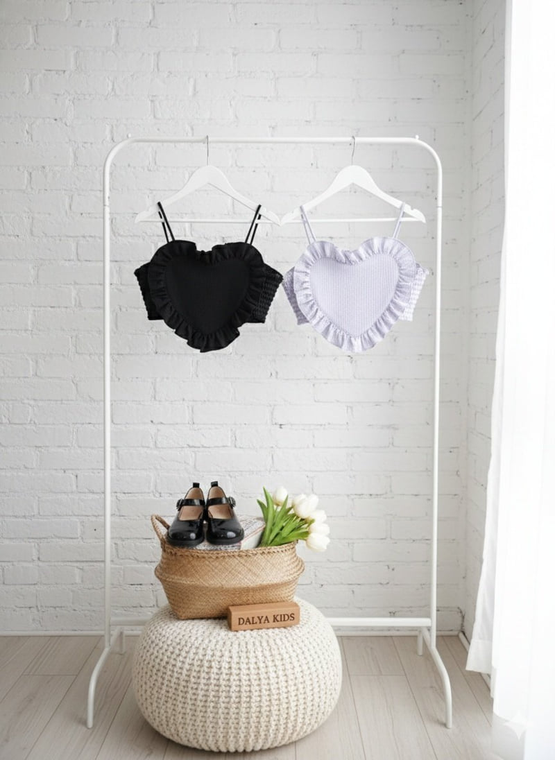 Dalla - Korean Children Fashion - #kidsstore - Heart Bustier - 2