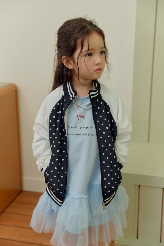 Dalla - Korean Children Fashion - #kidsstore - Dot Ribbed Jumper - 10