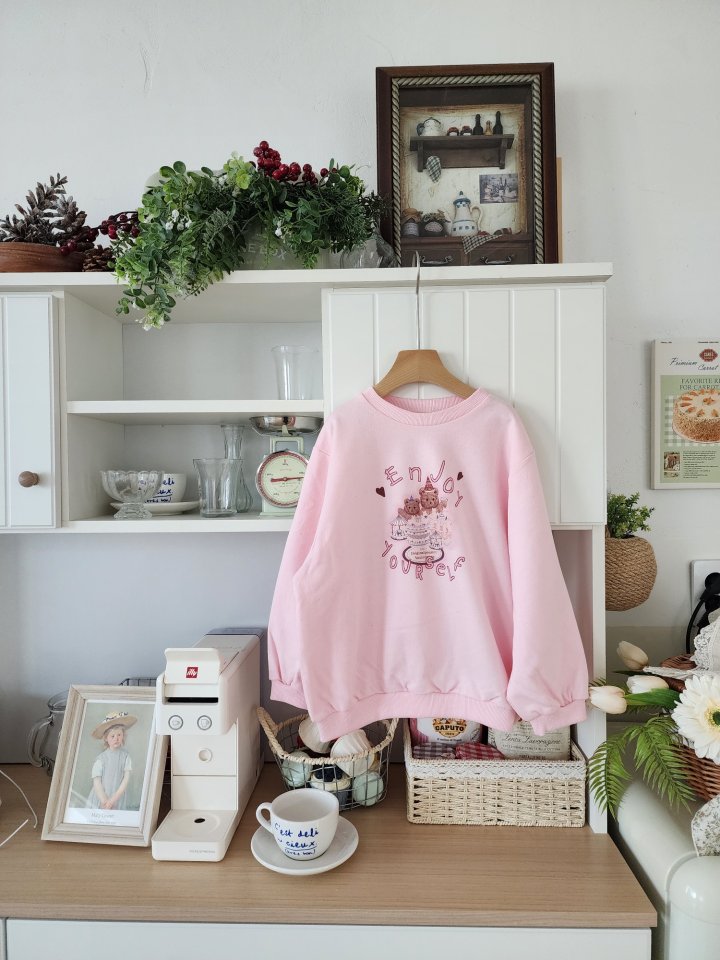 Dalla - Korean Children Fashion - #kidzfashiontrend - Enjoy Bear Sweatshirt - 7