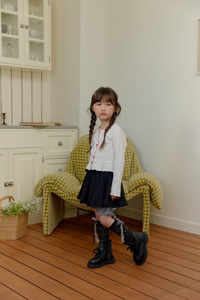 Dalla - Korean Children Fashion - #kidzfashiontrend - Kitsch Ribbed Cardigan - 12