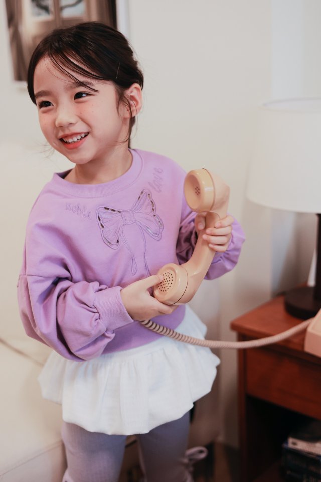 Dalla - Korean Children Fashion - #littlefashionista - Punching Ribbon Embroidery Sweatshirt - 12