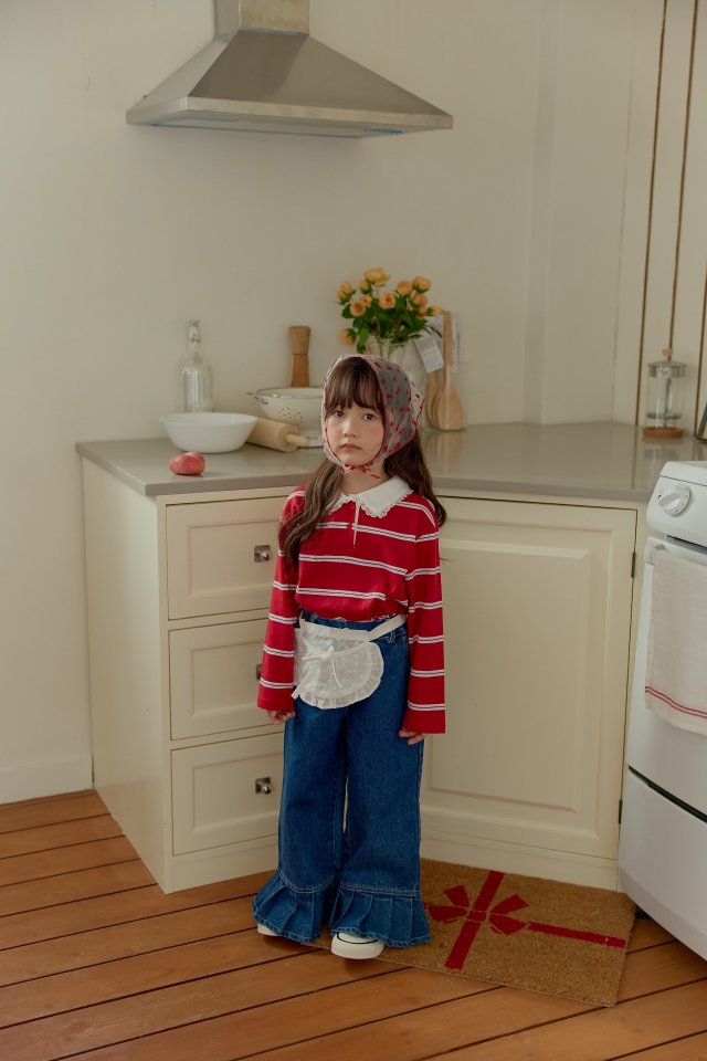 Dalla - Korean Children Fashion - #magicofchildhood - New Jean Collared Tee - 12