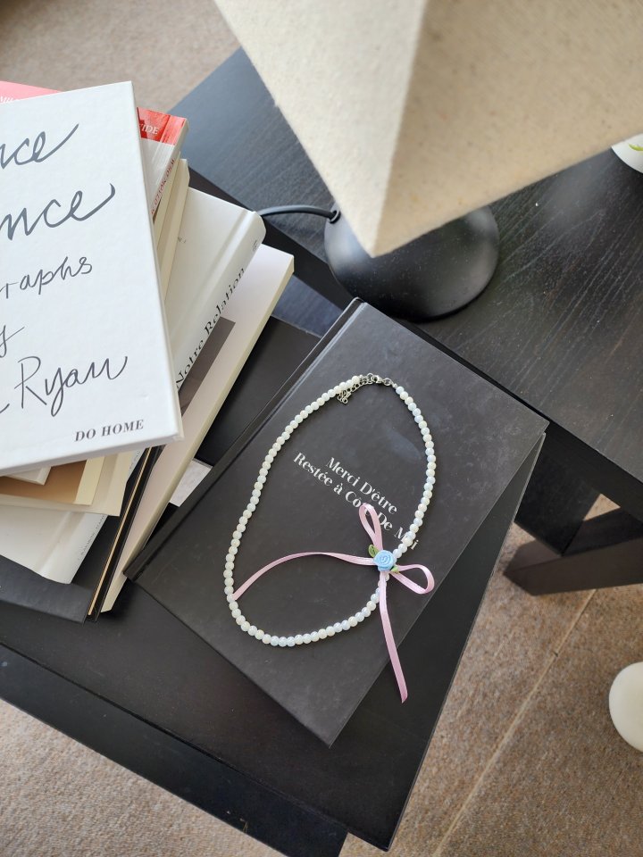 Dalla - Korean Children Fashion - #minifashionista - Rose Pearl Necklace - 7