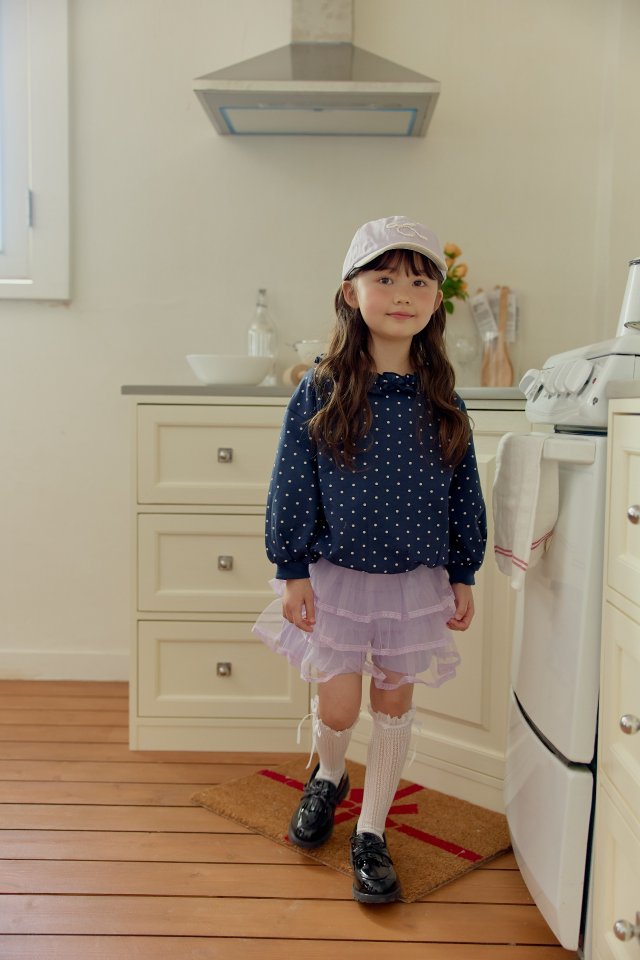 Dalla - Korean Children Fashion - #minifashionista - Dot Boat Neck Sweatshirt - 12