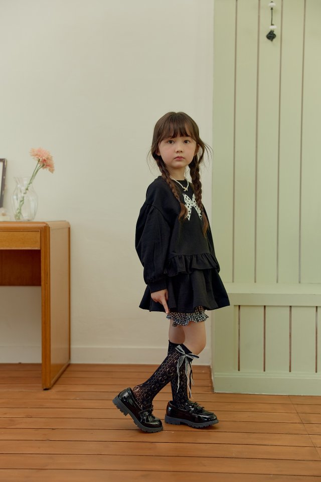 Dalla - Korean Children Fashion - #minifashionista - Heart Ribbon Sweatshirt - 10