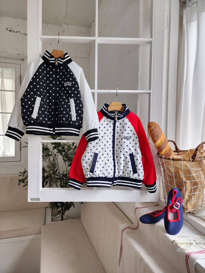 Dalla - Korean Children Fashion - #minifashionista - Dot Ribbed Jumper