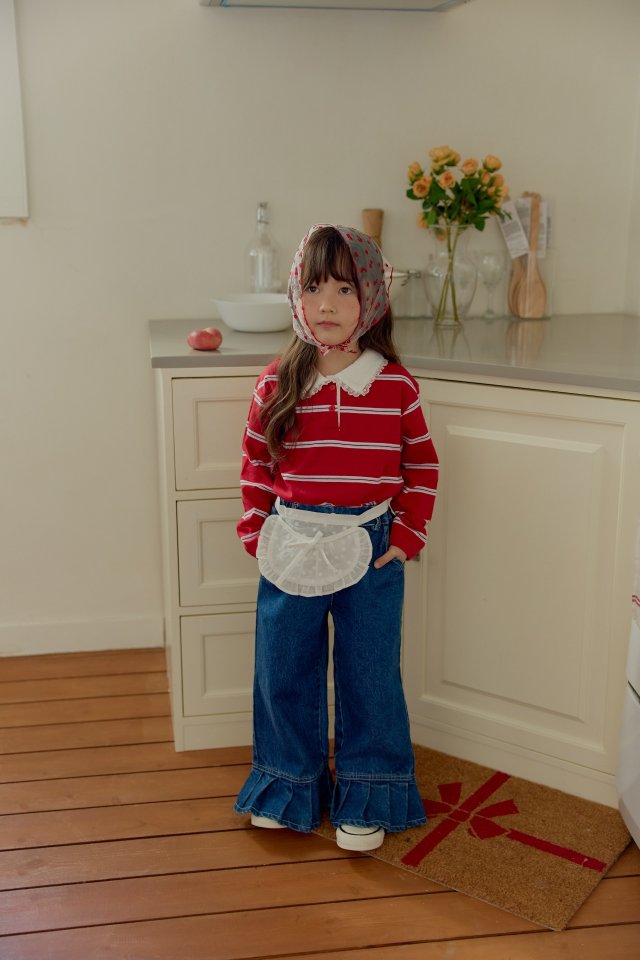 Dalla - Korean Children Fashion - #stylishchildhood - Pleated Wide Jeans - 10