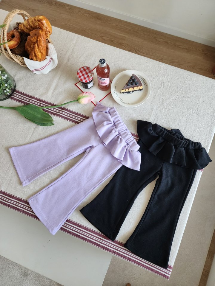 Dalla - Korean Children Fashion - #stylishchildhood - Pongdang Frill Bootcut Pants - 6