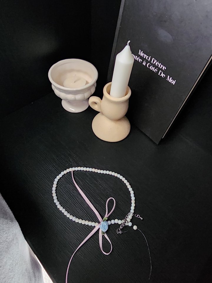 Dalla - Korean Children Fashion - #todddlerfashion - Rose Pearl Necklace - 9