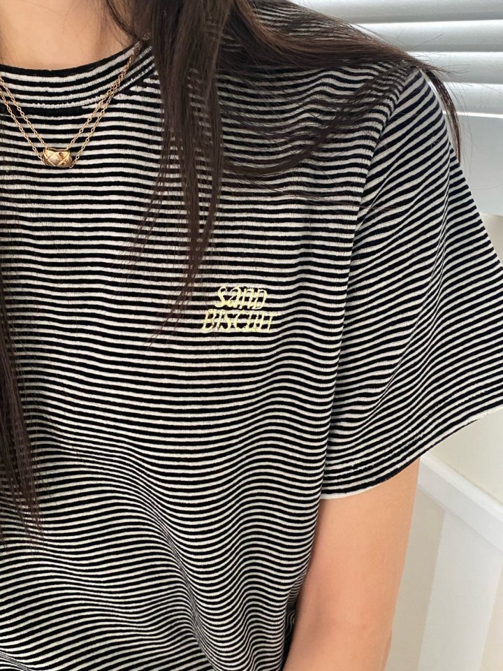 Diana - Korean Women Fashion - #momslook - Biscuit Velour Tee - 11
