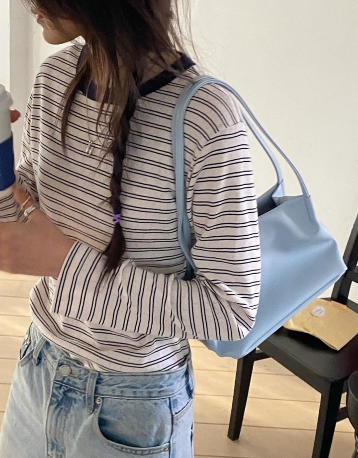 Diana - Korean Women Fashion - #womensfashion - Flo Stripe Tee - 10