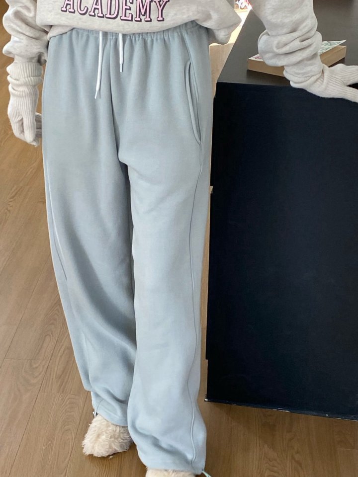 Diana - Korean Women Fashion - #womensfashion - Warm Fleece Pants - 2