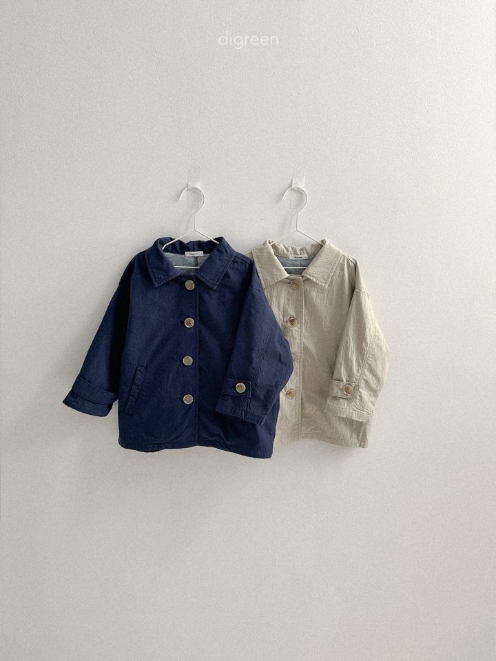 Digreen - Korean Children Fashion - #Kfashion4kids - Half Trench Jacket