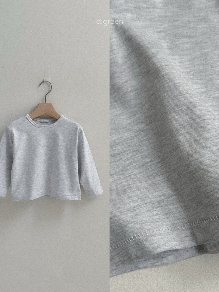 Digreen - Korean Children Fashion - #childofig - Plain Tee - 5