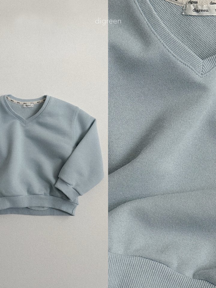 Digreen - Korean Children Fashion - #childofig - Bonnie V Neck Sweatshirt - 4