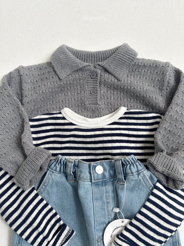 Digreen - Korean Children Fashion - #childrensboutique - Weave Net Knit - 11