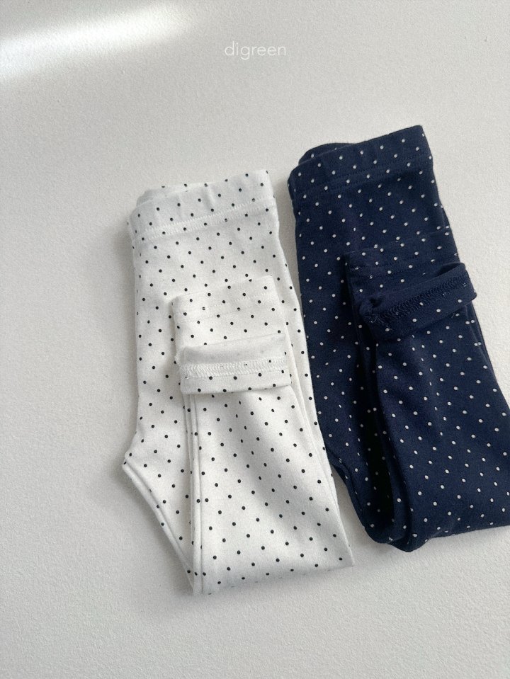 Digreen - Korean Children Fashion - #childofig - Dot Leggings - 4