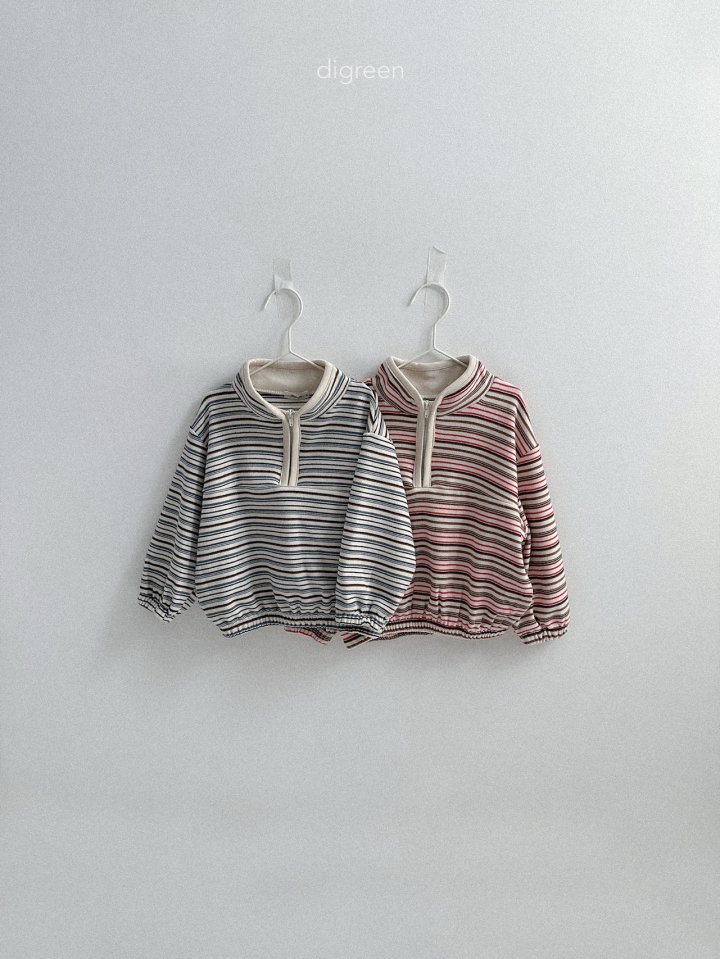 Digreen - Korean Children Fashion - #childrensboutique - Rolly Half Zip-Up