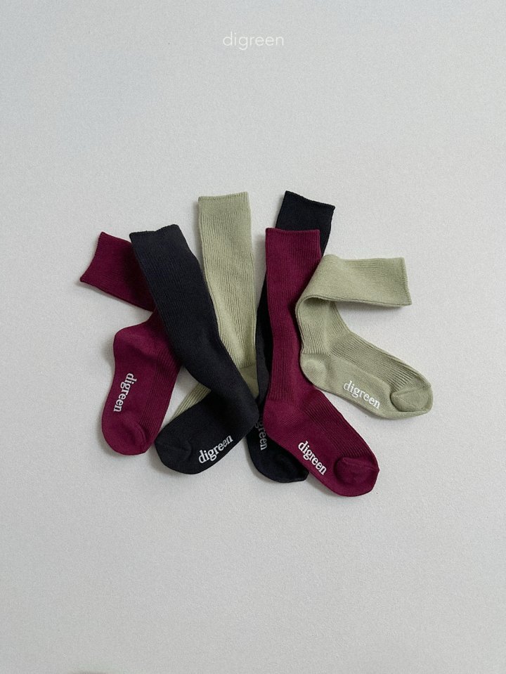 Digreen - Korean Children Fashion - #discoveringself - Point Knee Socks - 3