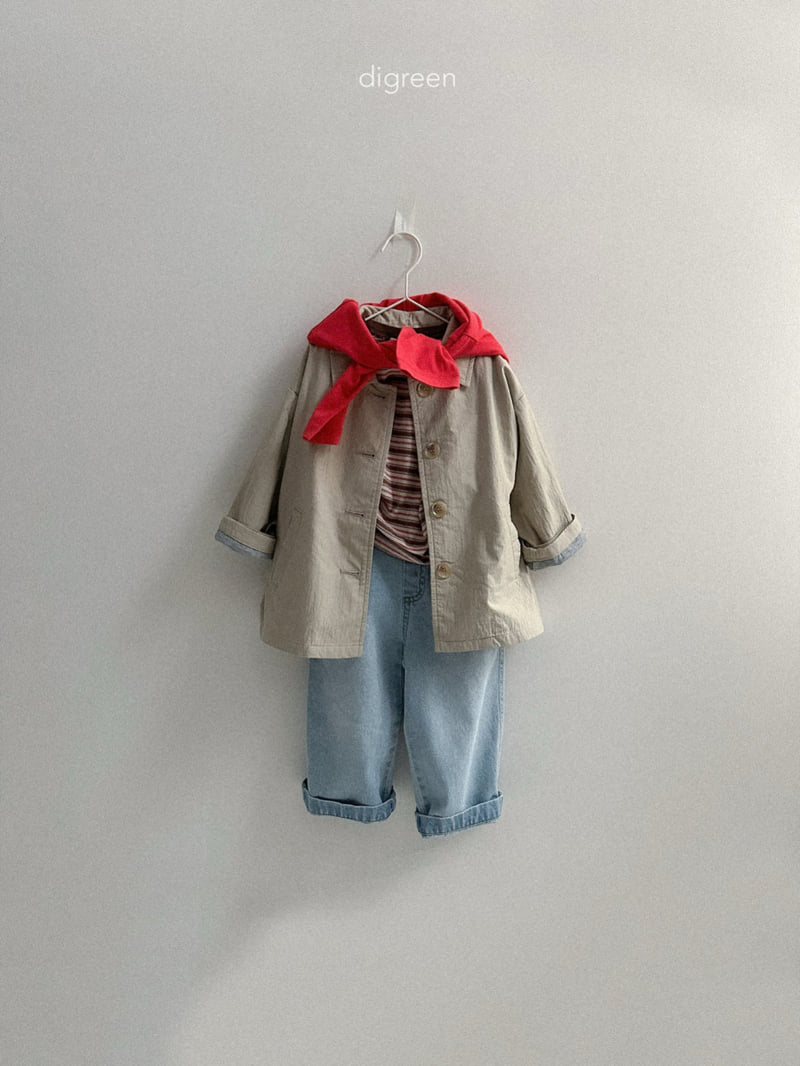 Digreen - Korean Children Fashion - #discoveringself - Half Trench Jacket - 10