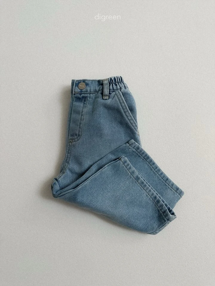 Digreen - Korean Children Fashion - #discoveringself - Nine Denim Pants - 9