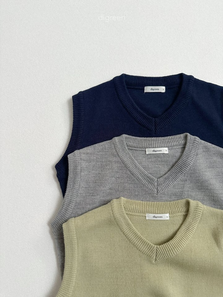 Digreen - Korean Children Fashion - #designkidswear - V-Neck Vest - 4