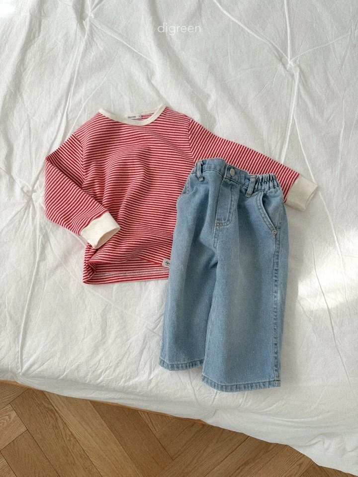 Digreen - Korean Children Fashion - #fashionkids - Nine Denim Pants - 10