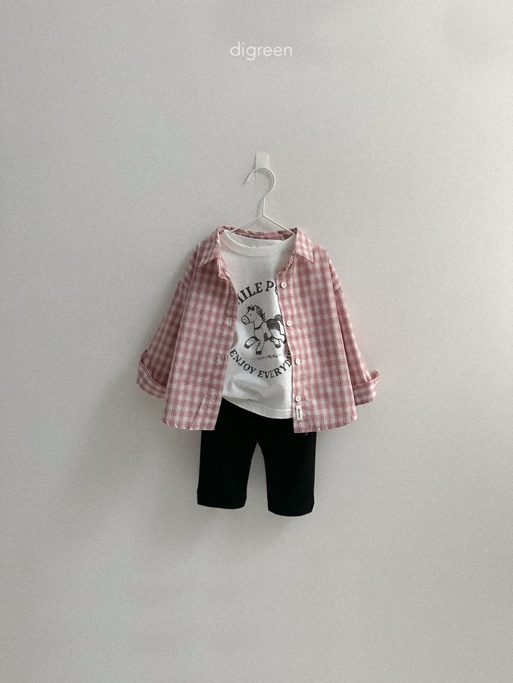 Digreen - Korean Children Fashion - #kidsshorts - Check Shirt - 11