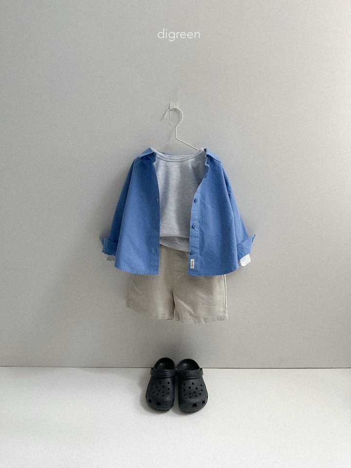 Digreen - Korean Children Fashion - #kidsshorts - Plain Tee - 10