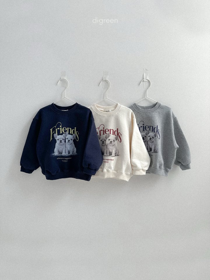 Digreen - Korean Children Fashion - #kidsshorts - Friends Dog Sweatshirt