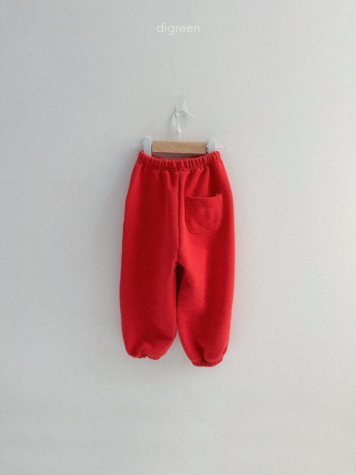Digreen - Korean Children Fashion - #kidsshorts - Heart Jogger Pants - 9