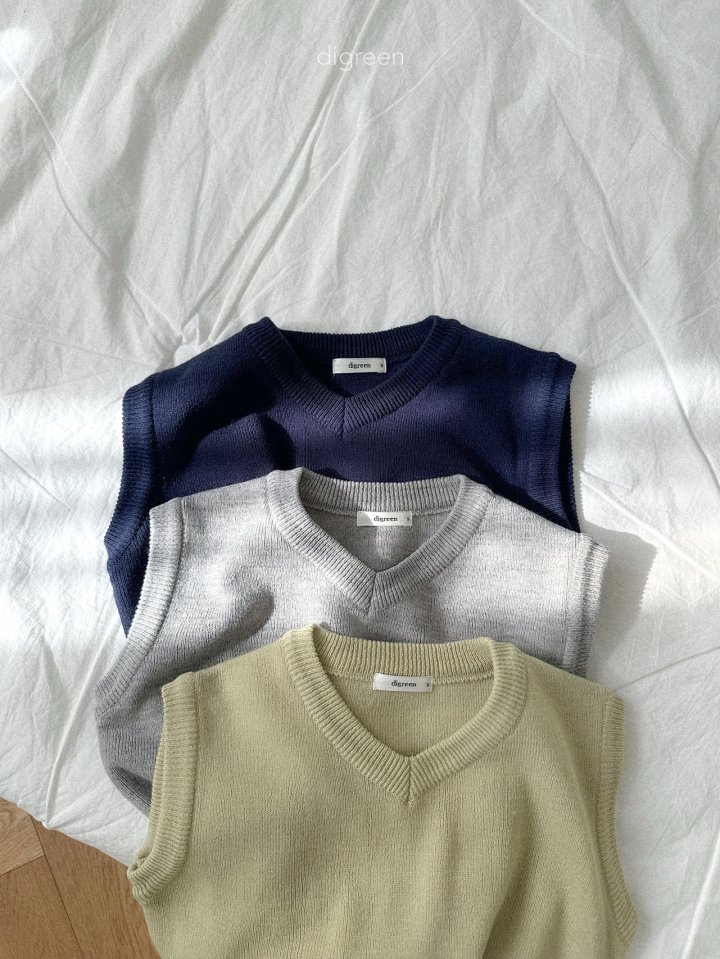 Digreen - Korean Children Fashion - #kidsshorts - V-Neck Vest - 6